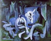 巴勃罗 毕加索 : 草地上的午餐（仿马奈）